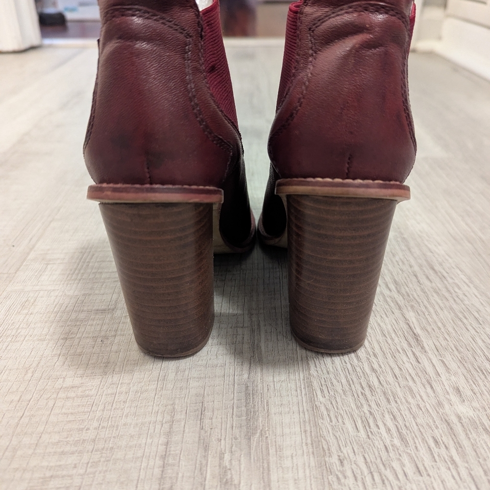 Burgundy Booties - Picture 2 of 4